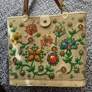 Enid Collins Vintage Jewel Garden Bag